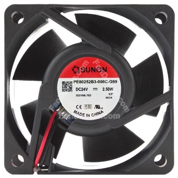 Sunon PE60252B3-000C-G99 DC 24V 2.50W 2 / 3 Wires Axial Cooling Fan