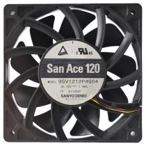 Sanyo Denki 9GV1212P4G04 DC 12V 1.68A 4 Wires 12025 Axial Cooling Fan