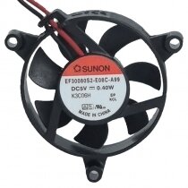 Sunon EF30080S2-E08C-A99 DC 5V 0.40W 2 Wires Axial Cooling Fan