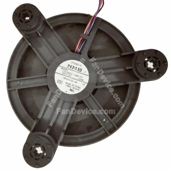 NMB 12038GE-12M-YT DC 12V 0.26A 3 Wires Axial Cooling Fan