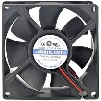 JAMICON KF0825B2HR-R DC 24V 0.13A 8025 Dual Ball Bearing Axial Fan
