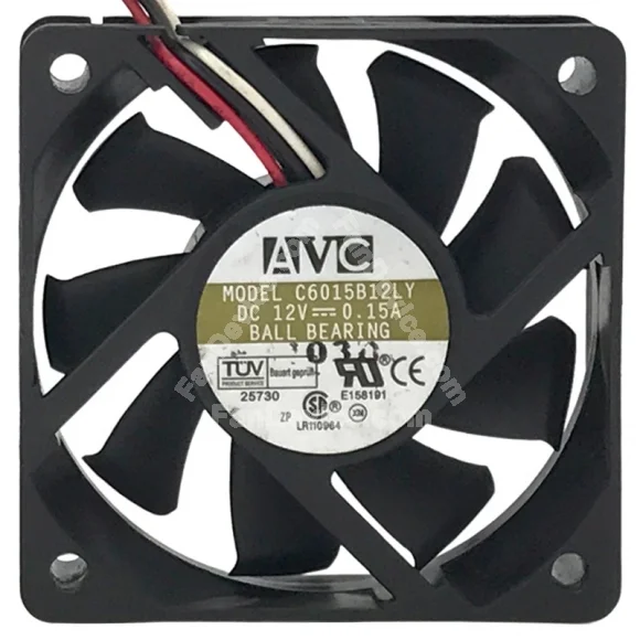 AVC C6015B12LY 12V 0.15A Ball Bearing Axial Fan