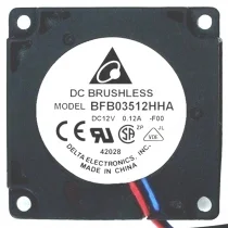 Delta BFB03512HHA 12V 0.12A 2 / 3 Wires Blower Fan
