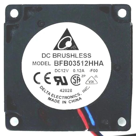 Delta BFB03512HHA 12V 0.12A 2 / 3 Wires Blower Fan