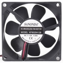 SANONDA KF8025H12B 12V 0.38A Brushless Axial Cooling Fan