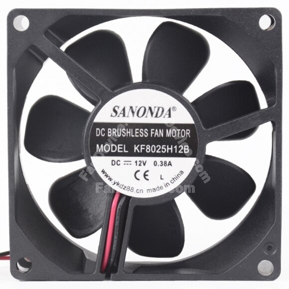 SANONDA KF8025H12B 12V 0.38A Brushless Axial Cooling Fan