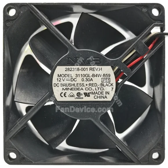 NMB 3110GL-B4W-B59 12V 0.30A Brushless Axial Cooling Fan