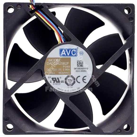 AVC DATC0825B2F 12V 0.96A Ball Bearing Axial Cooling Fan
