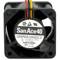 Sanyo 109P0412H3313 12V 0.195A 3 Wires Axial Cooling Fan