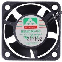 Protechnic MGA4024XR-O20 24V 0.13A 2 Wires Cooling Fan