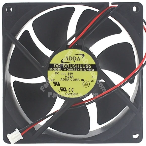 ADDA AD0924XB-A71GL 24V 0.25A 2 / 3 Wires Cooling Fan