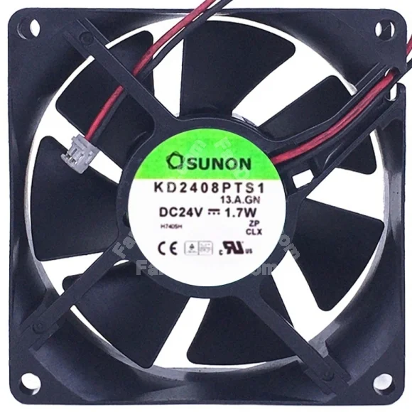 Sunon KD2408PTS1 24V 1.7W 2 Wires Axial Cooling Fan
