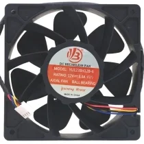 YB YU1238H12B-6 12V 3.3A 2 / 3 / 4 Wires Cooling Fan