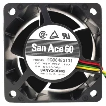 Sanyo 9G0648G101 48V 0.35A 3 Wires Axial Cooling Fan