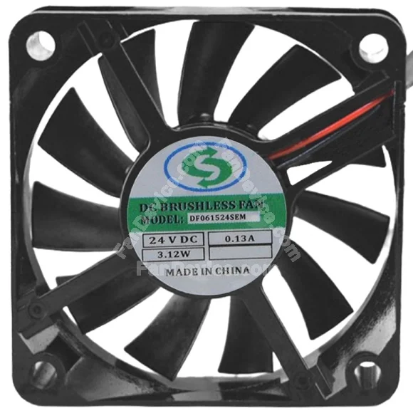 DF DF061524SEM 24V 0.13A 3.12W 2 / 3 Wires Cooling Fan