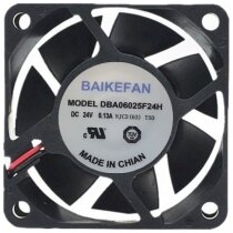 BAIKEFAN DBA06025F24H 24V 0.13A 2 Wires Axial Cooling Fan