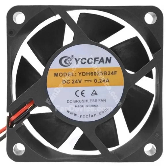 YCCFAN YDH6025B24F 24V 0.24A 2 / 3 Wires Cooling Fan
