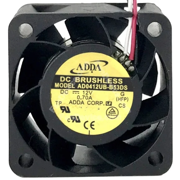 ADDA AD0412UB-B53DS 12V 0.70A 3 Wires Axial Cooling Fan