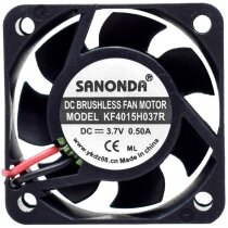 SANONDA KF4015H037R 3.7V 0.50A 2 Wires Axial Cooling Fan