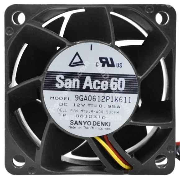Sanyo 9GA0612P1K611 12V 0.95A 2 / 3 / 4 Wires Cooling Fan