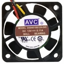 AVC DS04010B12H-045 12V 0.11A 2 / 3 Wires Axial Cooling Fan