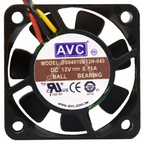 AVC DS04010B12H-045 12V 0.11A 2 / 3 Wires Axial Cooling Fan