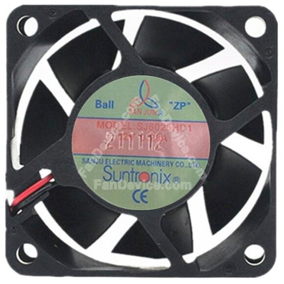 SAN JUN SJ6025HD1 12V 0.23A 2 / 3 Wires Axial Cooling Fan