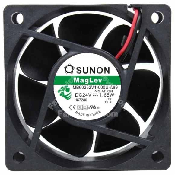 Sunon MB60252V1-000U-A99 24V 1.68W 2 / 3 Wires Cooling Fan