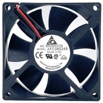 Delta AFC08024B 24V 0.33A 2 Wires Axial Cooling Fan
