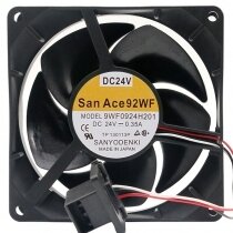 Sanyo 9WF0924H201 24V 0.35A 3 Wires Axial Cooling Fan