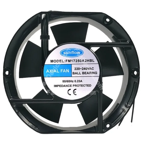 Sunflow FM17250A2HBL 220-240V 0.23A 2 Wires Cooling Fan