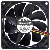 Sanyo 9S0912F401 12V 0.14A 3 Wires Axial Cooling Fan