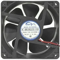 ChenFY CD-121238SM 12V 0.50A 2 Wires Axial Cooling Fan