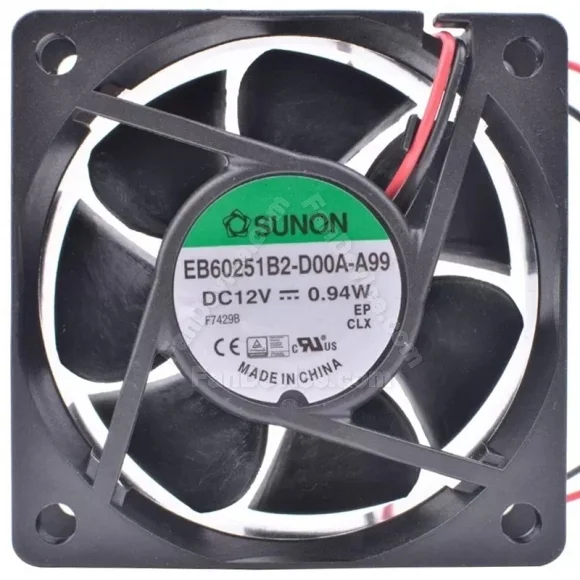 Sunon EB60251B2-D00A-A99 12V 0.94W 2 Wires Axial Cooling Fan