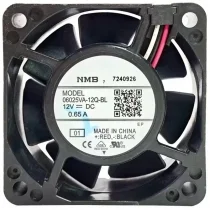 NMB 06025VA-12Q-BL DC 12V 0.65A 3 Wires Axial Cooling Fan