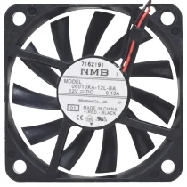 NMB 06010KA-12L-BA DC 12V 0.13A 2 Wires Axial Cooling Fan