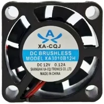 XA-CQJ XA3010B12H 12V 0.12A DC Brushless 2 Wires Axial Cooling Fan