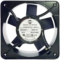 SINWAN S180FAP-22-1(GYC) 200/240V 60/70Watt Thermally Protected Cooling Fan