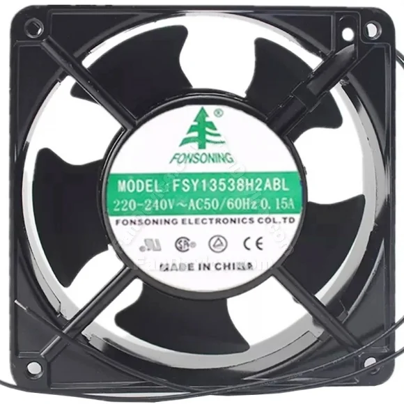 FONSONING FSY13538H2ABL 220-240V 0.15A 2 Wires Cooling Fan