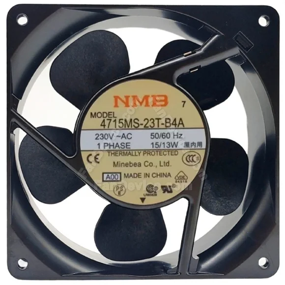NMB 4715MS-23T-B4A 230V 15/13W 1 PHASE Thermally Protected Cooling Fan