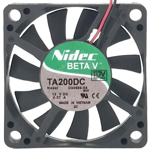 Nidec D34666-58 DC 12V 0.07A 2 Wires Axial Cooling Fan