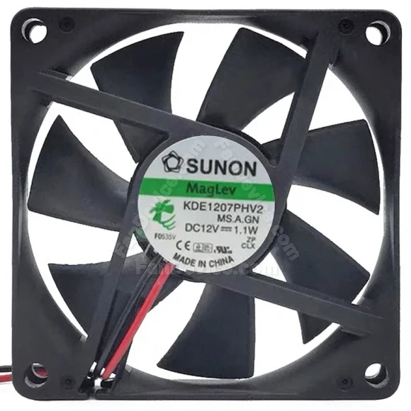 Sunon KDE1207PHV2 12V 1.1W 2 Wires Maglev Axial Cooling Fan