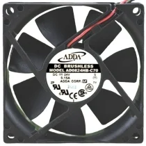 ADDA AD0824HB-C70 24V 0.15A DC Brushless 2 Wires Axial Cooling Fan