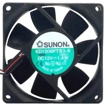 Sunon KD1208PTS3-6 DC 12V 1.4W 2 Wires Axial Cooling Fan