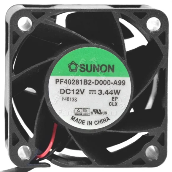 Sunon PF40281B2-D000-A99 DC 12V 3.44W 2 / 3 Wires Cooling Fan