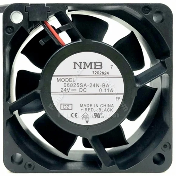NMB 06025SA-24N-BA DC 24V 0.11A 2 Wires Axial Cooling Fan