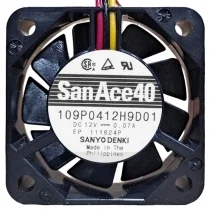 Sanyo 109P0412H9D01 DC 12V 0.07A 3 Wires Axial Cooling Fan