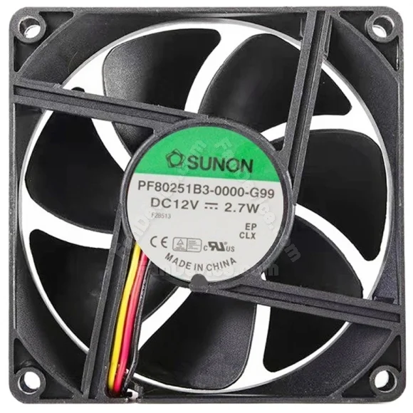 Sunon PF80251B3-0000-G99 DC 12V 2.7W 3 Wires Axial Cooling Fan