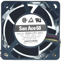 Sanyo 9G0612P1J051 DC 12V 2.1A 4 Wires PWM Axial Cooling Fan