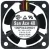 Sanyo 109P0424H601 DC 24V 0.07A 3 Wires Axial Cooling Fan